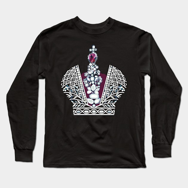 Crown Long Sleeve T-Shirt by olganikich